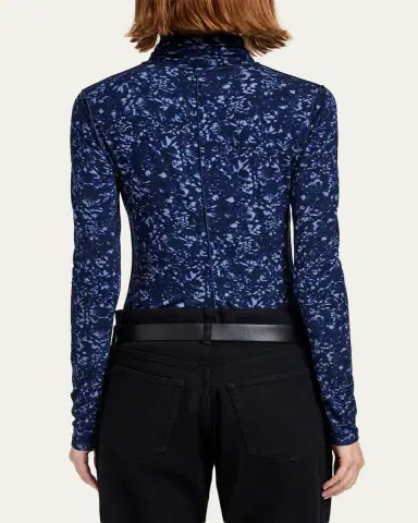 Proenza Schouler White Label Audrey Long-Sleeve Printed Jersey Top | Thumbnail 5 Proenza Schouler White Label Audrey Long-Sleeve Printed Jersey Top | Thumbnail 5