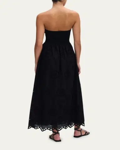 Matteau Strapless Knit Broderie Dress | Thumbnail 3 Matteau Strapless Knit Broderie Dress | Thumbnail 3