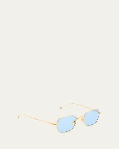 Thom Browne Men's Titanium Rectangle Sunglasses | Thumbnail 3 Thom Browne Men's Titanium Rectangle Sunglasses | Thumbnail 3