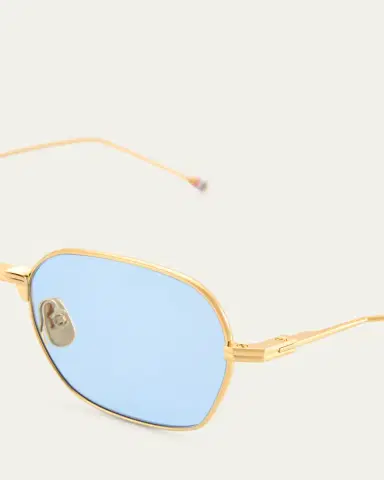 Thom Browne Men's Titanium Rectangle Sunglasses | Thumbnail 4 Thom Browne Men's Titanium Rectangle Sunglasses | Thumbnail 4
