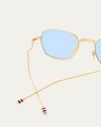 Thom Browne Men's Titanium Rectangle Sunglasses | Thumbnail 5 Thom Browne Men's Titanium Rectangle Sunglasses | Thumbnail 5