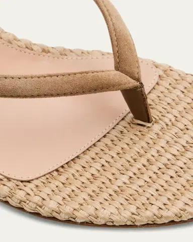 Gianvito Rossi 70mm Calypso Suede and Raffia Heeled Thong Sandals | Thumbnail 16 Gianvito Rossi 70mm Calypso Suede and Raffia Heeled Thong Sandals | Thumbnail 16