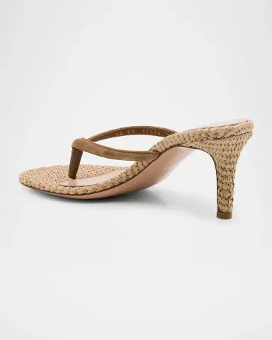 Gianvito Rossi 70mm Calypso Suede and Raffia Heeled Thong Sandals | Thumbnail 19 Gianvito Rossi 70mm Calypso Suede and Raffia Heeled Thong Sandals | Thumbnail 19