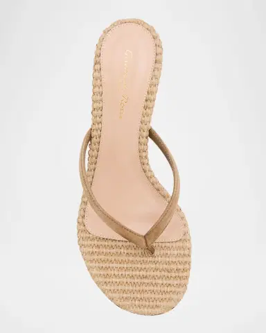 Gianvito Rossi 70mm Calypso Suede and Raffia Heeled Thong Sandals | Thumbnail 21 Gianvito Rossi 70mm Calypso Suede and Raffia Heeled Thong Sandals | Thumbnail 21