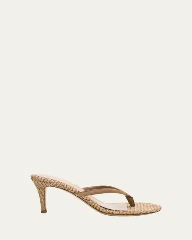 Gianvito Rossi 70mm Calypso Suede and Raffia Heeled Thong Sandals | Thumbnail 32 Gianvito Rossi 70mm Calypso Suede and Raffia Heeled Thong Sandals | Thumbnail 32