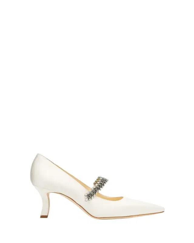 Majika Embellished Satin Pumps Majika Embellished Satin Pumps