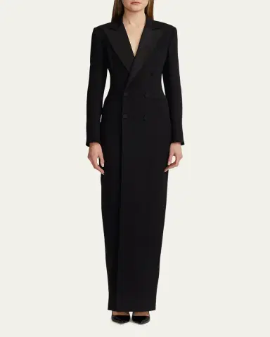Ralph Lauren Collection Kristian Double-Breasted Evening Dress | Thumbnail 2 Ralph Lauren Collection Kristian Double-Breasted Evening Dress | Thumbnail 2