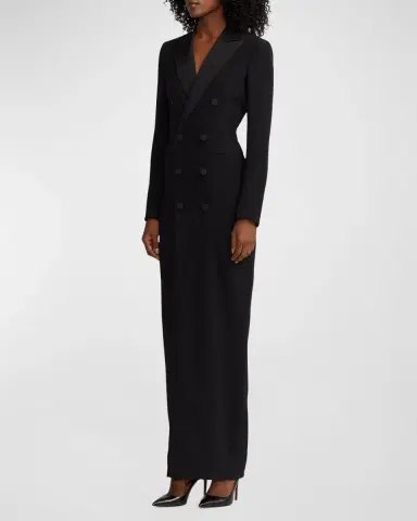 Ralph Lauren Collection Kristian Double-Breasted Evening Dress | Thumbnail 7 Ralph Lauren Collection Kristian Double-Breasted Evening Dress | Thumbnail 7