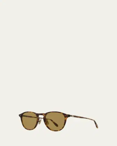Garrett Leight Men's Hampton J Sun Round Sunglasses | Thumbnail 2 Garrett Leight Men's Hampton J Sun Round Sunglasses | Thumbnail 2