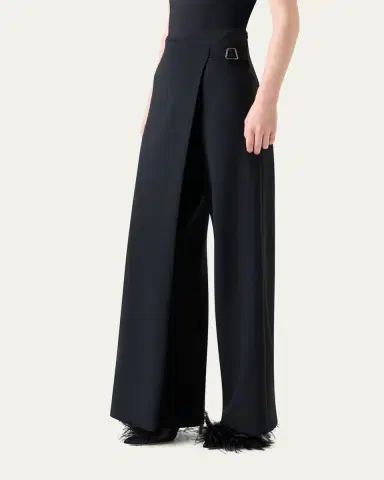 Akris Foss Asymmetric Wrap-Panel Wide-Leg Pants | Thumbnail 4 Akris Foss Asymmetric Wrap-Panel Wide-Leg Pants | Thumbnail 4