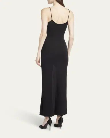 Giorgio Armani Sheer Skirt Panel Jersey Dress | Thumbnail 7 Giorgio Armani Sheer Skirt Panel Jersey Dress | Thumbnail 7