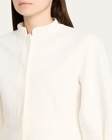 Max Mara Nastro Three-Quarter Sleeve Cotton Jacket | Thumbnail 4 Max Mara Nastro Three-Quarter Sleeve Cotton Jacket | Thumbnail 4
