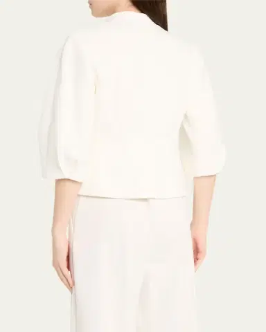 Max Mara Nastro Three-Quarter Sleeve Cotton Jacket | Thumbnail 5 Max Mara Nastro Three-Quarter Sleeve Cotton Jacket | Thumbnail 5