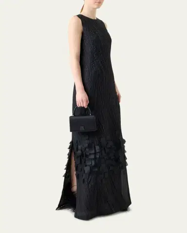 Akris Alice Crystal Trapezoid Satin Micro Top-Handle Bag | Thumbnail 2 Akris Alice Crystal Trapezoid Satin Micro Top-Handle Bag | Thumbnail 2