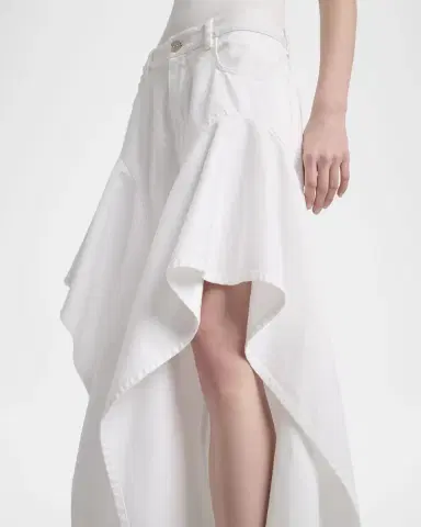 Alaïa Ruffle Slit Jeans | Thumbnail 4 Alaïa Ruffle Slit Jeans | Thumbnail 4