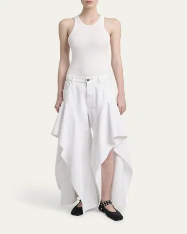 Alaïa Ruffle Slit Jeans | Thumbnail 6 Alaïa Ruffle Slit Jeans | Thumbnail 6