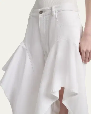 Alaïa Ruffle Slit Jeans | Thumbnail 9 Alaïa Ruffle Slit Jeans | Thumbnail 9