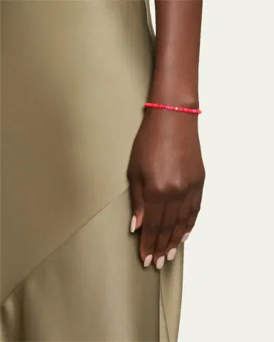 Sydney Evan 14K Pave Diamond 4mm Wheel on Hot Pink Opal Bracelet | Thumbnail 2 Sydney Evan 14K Pave Diamond 4mm Wheel on Hot Pink Opal Bracelet | Thumbnail 2