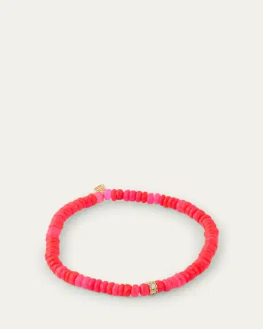 Sydney Evan 14K Pave Diamond 4mm Wheel on Hot Pink Opal Bracelet | Thumbnail 4 Sydney Evan 14K Pave Diamond 4mm Wheel on Hot Pink Opal Bracelet | Thumbnail 4
