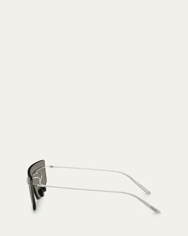 Prada Men's PR B55S Mirrored Shield Sunglasses | Thumbnail 3 Prada Men's PR B55S Mirrored Shield Sunglasses | Thumbnail 3