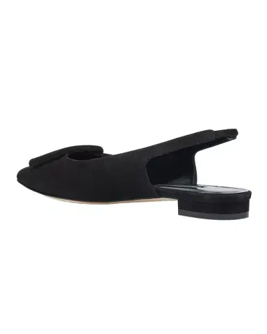 Manolo Blahnik Maylura Suede Slingback Ballerina Flats | Thumbnail 1 Manolo Blahnik Maylura Suede Slingback Ballerina Flats | Thumbnail 1
