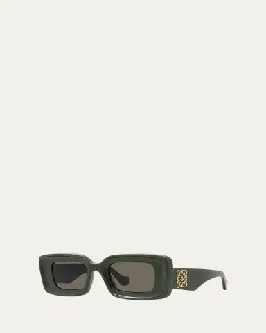 Loewe Anagram Beveled Acetate Rectangle Sunglasses | Thumbnail 3 Loewe Anagram Beveled Acetate Rectangle Sunglasses | Thumbnail 3