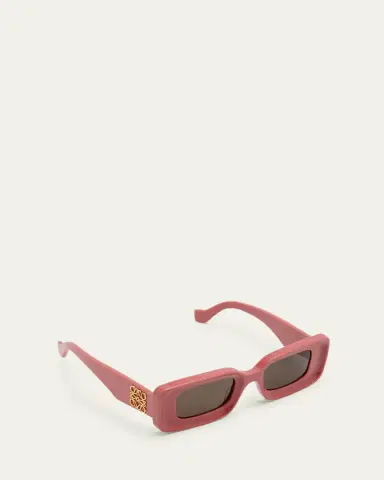 Loewe Anagram Beveled Acetate Rectangle Sunglasses | Thumbnail 6 Loewe Anagram Beveled Acetate Rectangle Sunglasses | Thumbnail 6