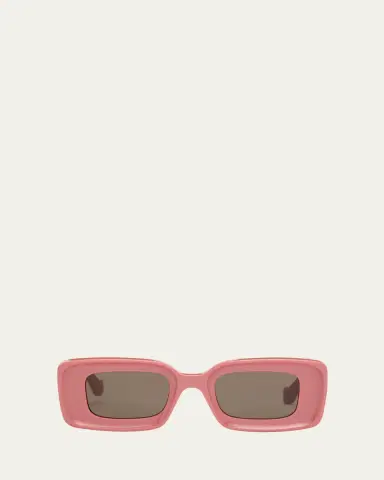 Loewe Anagram Beveled Acetate Rectangle Sunglasses | Thumbnail 7 Loewe Anagram Beveled Acetate Rectangle Sunglasses | Thumbnail 7