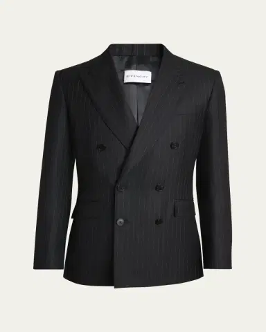 Givenchy Men's Double-Breasted Pinstripe Sport Coat | Thumbnail 8 Givenchy Men's Double-Breasted Pinstripe Sport Coat | Thumbnail 8