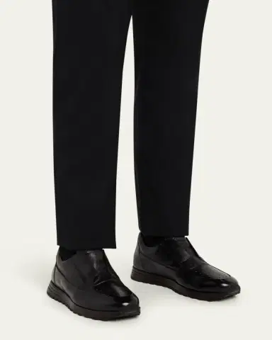 Bontoni Men's Amabile Soft Leather Slip-On Sneakers | Thumbnail 2 Bontoni Men's Amabile Soft Leather Slip-On Sneakers | Thumbnail 2