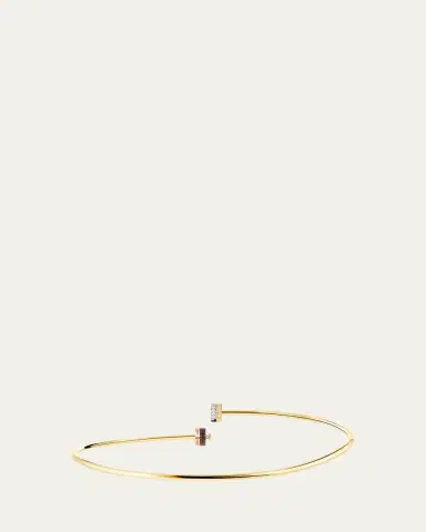 Boucheron Quatre Classique 18K Tricolor Gold Necklace with Brown PVD and Diamonds | Thumbnail 2 Boucheron Quatre Classique 18K Tricolor Gold Necklace with Brown PVD and Diamonds | Thumbnail 2