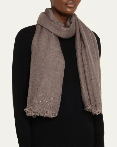 Faliero Sarti New Domenica Paillette Cashmere Scarf | Thumbnail 3 Faliero Sarti New Domenica Paillette Cashmere Scarf | Thumbnail 3