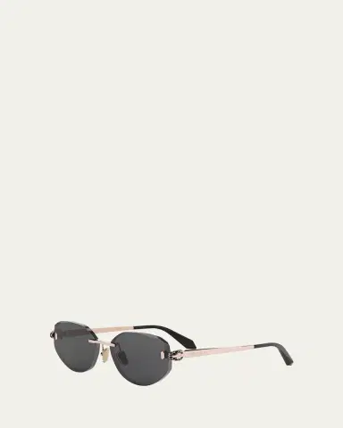 BVLGARI Serpenti Forever Rimless Oval Metal Sunglasses | Thumbnail 5 BVLGARI Serpenti Forever Rimless Oval Metal Sunglasses | Thumbnail 5