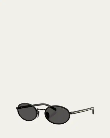 Prada PR B56S Oval Steel Sunglasses | Thumbnail 2 Prada PR B56S Oval Steel Sunglasses | Thumbnail 2