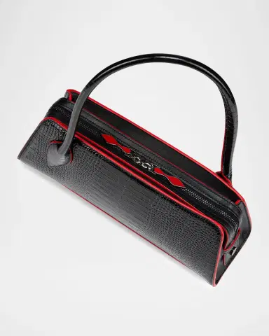 Christian Louboutin Eloise Croc-Embossed Leather Shoulder Bag | Thumbnail 3 Christian Louboutin Eloise Croc-Embossed Leather Shoulder Bag | Thumbnail 3