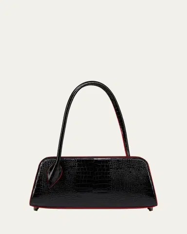 Christian Louboutin Eloise Croc-Embossed Leather Shoulder Bag | Thumbnail 5 Christian Louboutin Eloise Croc-Embossed Leather Shoulder Bag | Thumbnail 5