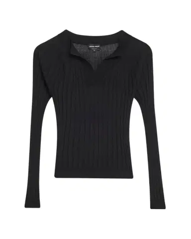 Giorgio Armani Cashmere-Silk Rib Knit Sweater | Thumbnail 1 Giorgio Armani Cashmere-Silk Rib Knit Sweater | Thumbnail 1