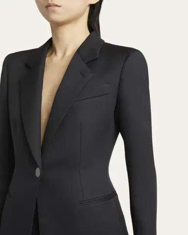 Giorgio Armani Techno Scuba One-Button Blazer | Thumbnail 5 Giorgio Armani Techno Scuba One-Button Blazer | Thumbnail 5