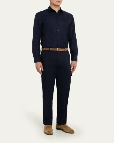 Bergdorf Goodman Men's Suede Flex-Sole Penny Loafers | Thumbnail 3 Bergdorf Goodman Men's Suede Flex-Sole Penny Loafers | Thumbnail 3