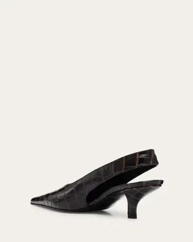 Toteme Croco-Embossed Leather Slingback Pumps | Thumbnail 4 Toteme Croco-Embossed Leather Slingback Pumps | Thumbnail 4