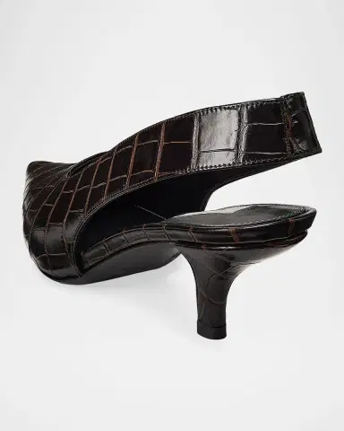 Toteme Croco-Embossed Leather Slingback Pumps | Thumbnail 6 Toteme Croco-Embossed Leather Slingback Pumps | Thumbnail 6