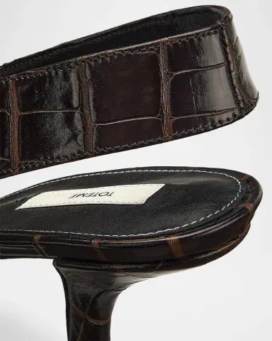 Toteme Croco-Embossed Leather Slingback Pumps | Thumbnail 9 Toteme Croco-Embossed Leather Slingback Pumps | Thumbnail 9