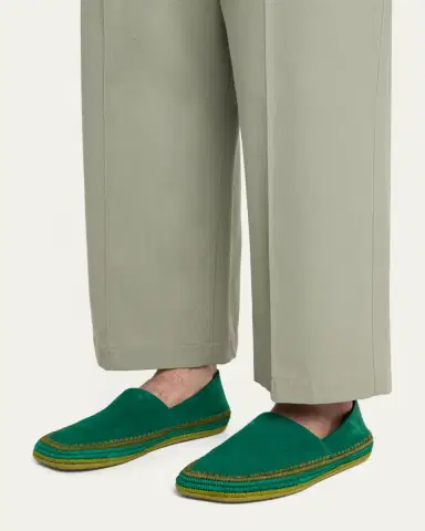 Loewe Men's Rio Suede and Raffia Espadrilles | Thumbnail 11 Loewe Men's Rio Suede and Raffia Espadrilles | Thumbnail 11