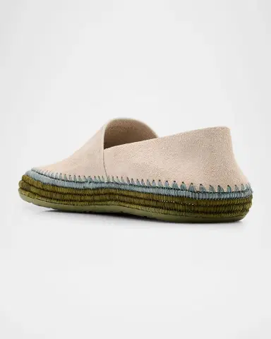Loewe Men's Rio Suede and Raffia Espadrilles | Thumbnail 3 Loewe Men's Rio Suede and Raffia Espadrilles | Thumbnail 3
