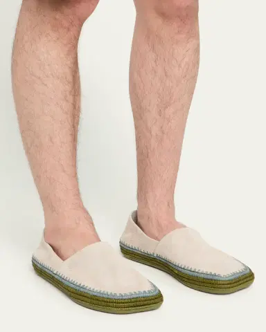 Loewe Men's Rio Suede and Raffia Espadrilles | Thumbnail 7 Loewe Men's Rio Suede and Raffia Espadrilles | Thumbnail 7