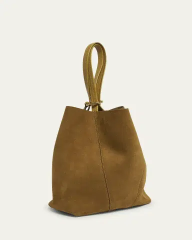 Chloé Spin Medium Tote Bag in Suede | Thumbnail 8 Chloé Spin Medium Tote Bag in Suede | Thumbnail 8