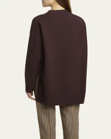 Jil Sander Superfine Merino Wool Oversized Crewneck Sweater | Thumbnail 3 Jil Sander Superfine Merino Wool Oversized Crewneck Sweater | Thumbnail 3