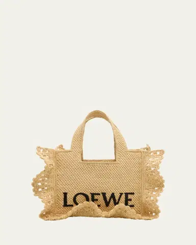 LOEWE x Paula's Ibiza Small Ruffled Tote Bag in Raffia | Thumbnail 6 LOEWE x Paula's Ibiza Small Ruffled Tote Bag in Raffia | Thumbnail 6