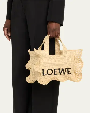 LOEWE x Paula's Ibiza Small Ruffled Tote Bag in Raffia | Thumbnail 7 LOEWE x Paula's Ibiza Small Ruffled Tote Bag in Raffia | Thumbnail 7