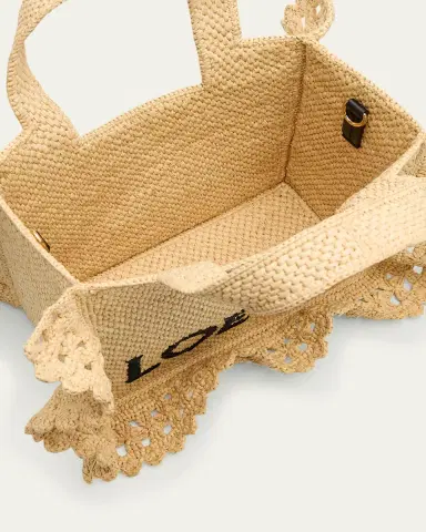 LOEWE x Paula's Ibiza Small Ruffled Tote Bag in Raffia | Thumbnail 9 LOEWE x Paula's Ibiza Small Ruffled Tote Bag in Raffia | Thumbnail 9